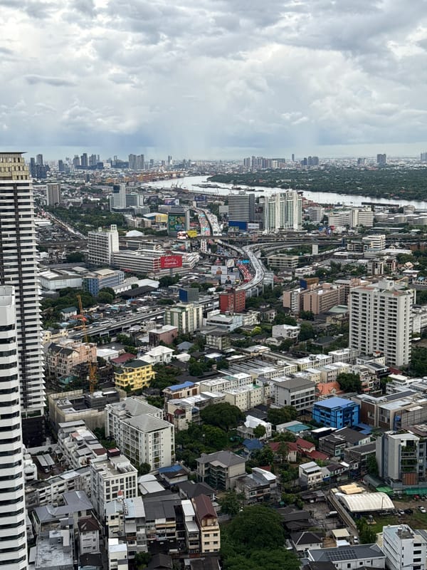 Rainy Day Bangkok Cityscape Documented from Multiple High Vantage Points