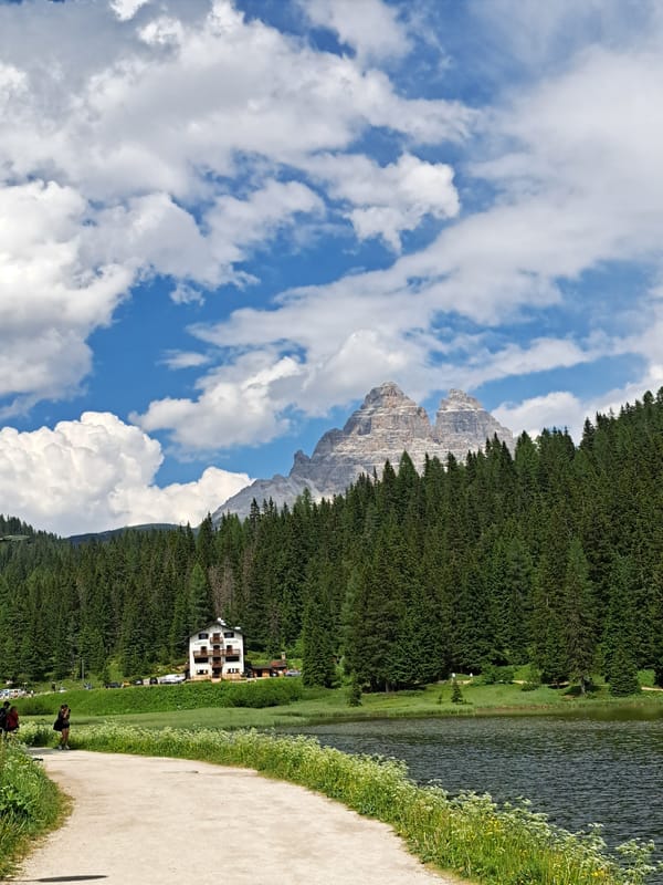 Afternoon at a Dolomites mountain lake, Misurina