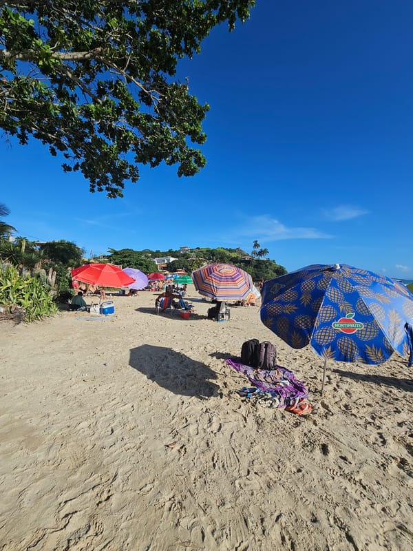 Woman enjoys beach day in Armação Dos Búzios