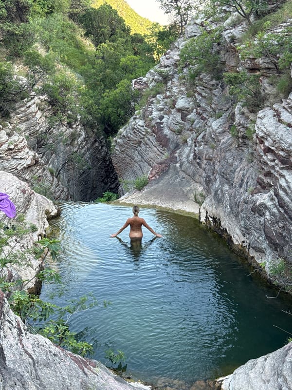 A summer afternoon in and around Montenegro's natural swimming spots