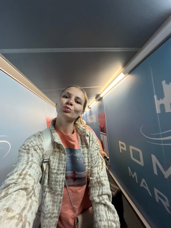 Jet bridge selfie at Khrabrovo Airport, Kaliningrad