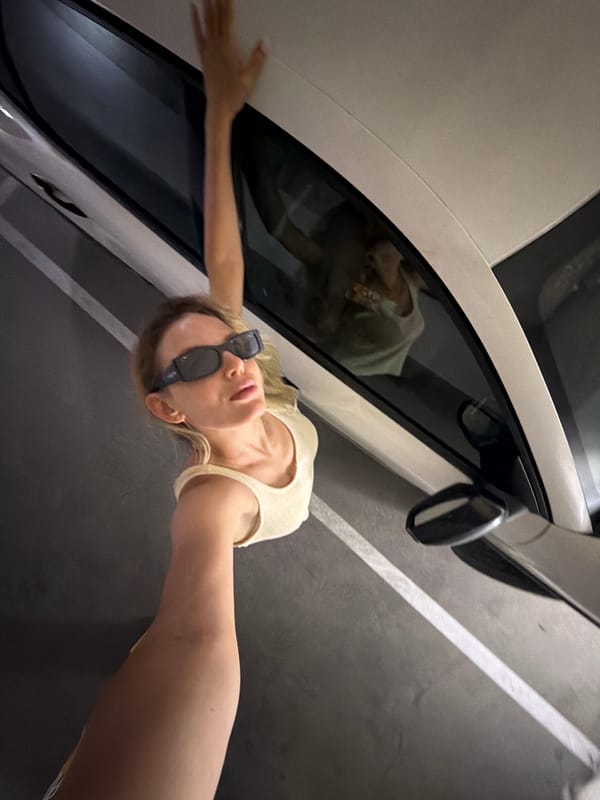 Woman documents afternoon activities around Budva, Montenegro