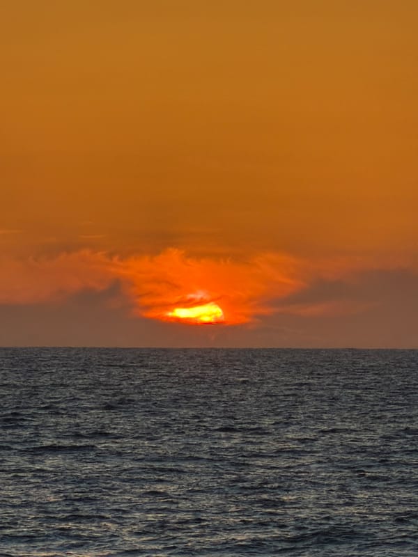 Hazy orange skies with obscured lighting observed in Tel Aviv