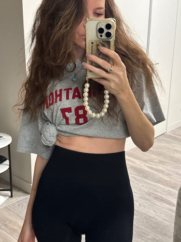 Woman takes selfie in Khimki room