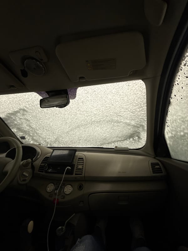 Car wash in progress documented in Sofia, Bulgaria