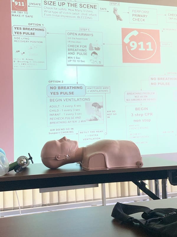 CPR training session observed in Sofia classroom facility