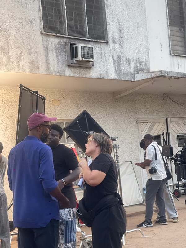 Film crew spotted on location shoot Monday afternoon