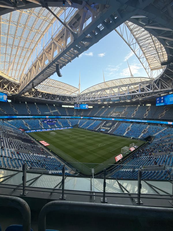 Gazprom Arena pre-game atmosphere, Saint Petersburg