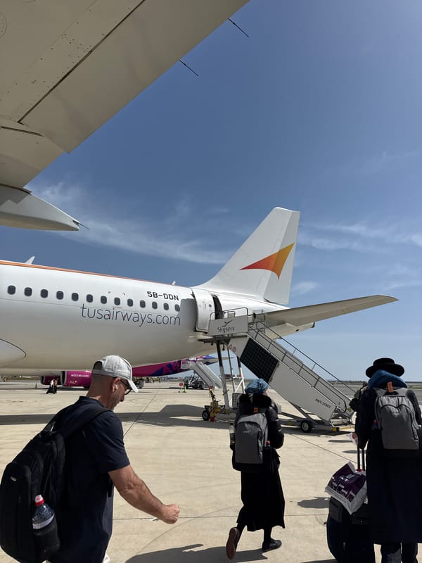 Morning aircraft operations captured at Larnaca airport