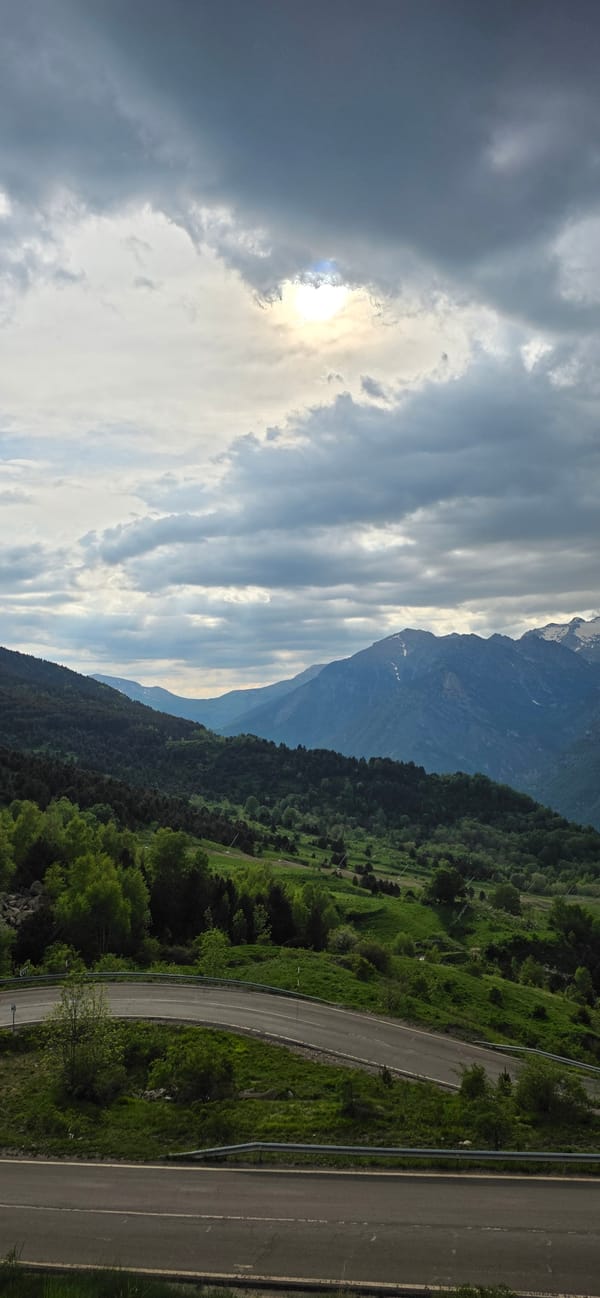 Mountain scenery documented around Benasque, Spain during afternoon hours