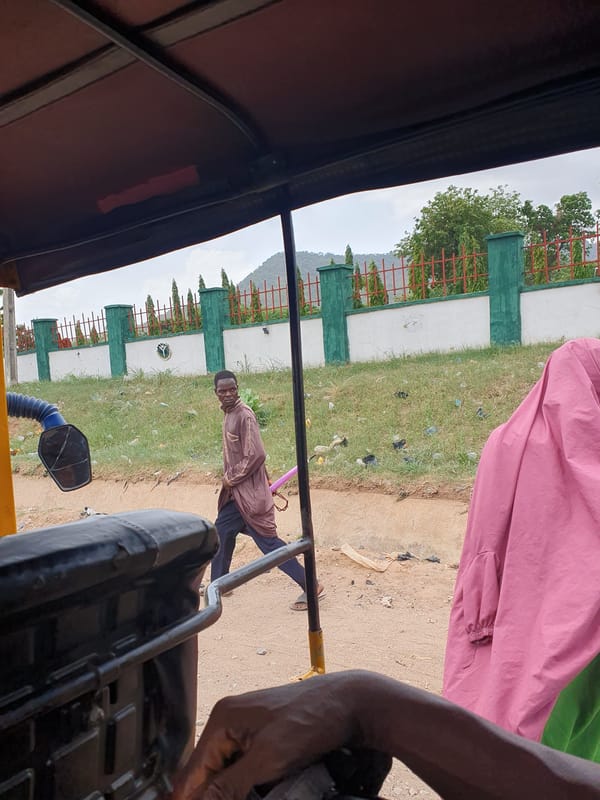 Ordinary street scenes documented in Lokoja, Nigeria