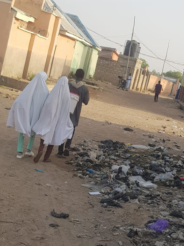 Morning street life documented in Nigerian communities