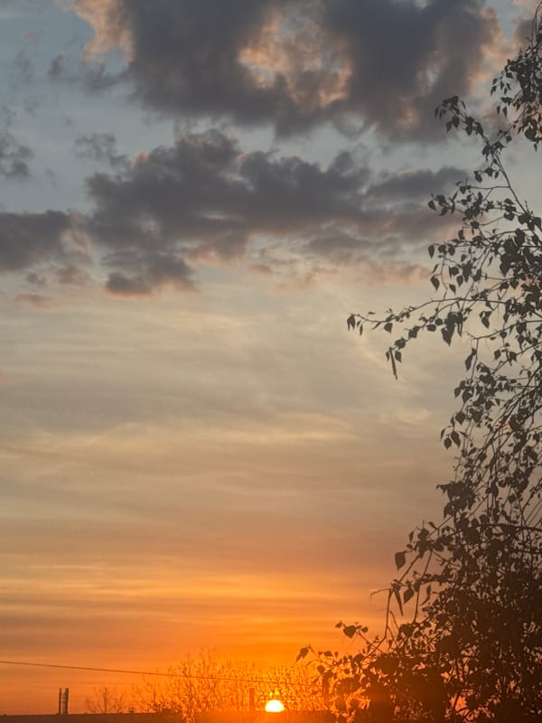 Sunset captured over Nizhny Novgorod landscape