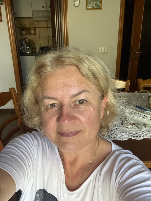 Back-to-back selfies in Ostra Vetere, Italy