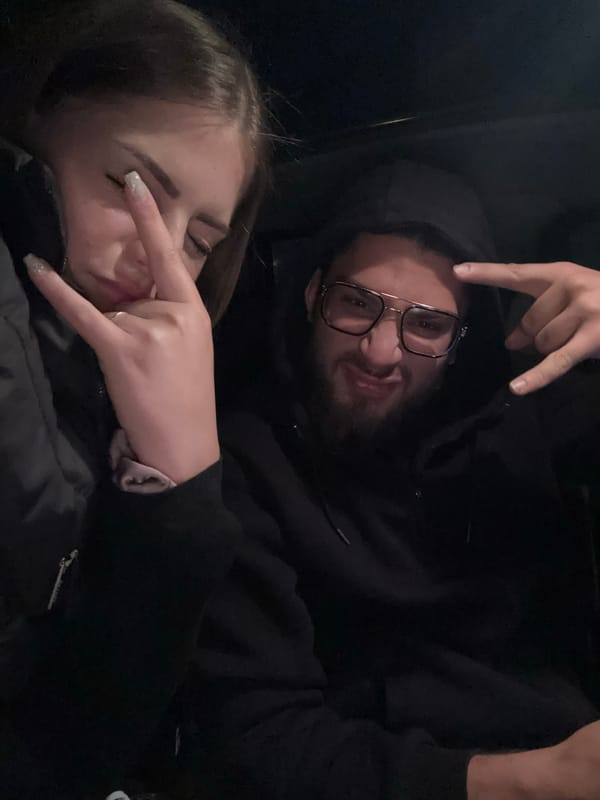 Couple Takes Evening Selfies in Car in Bulgaria