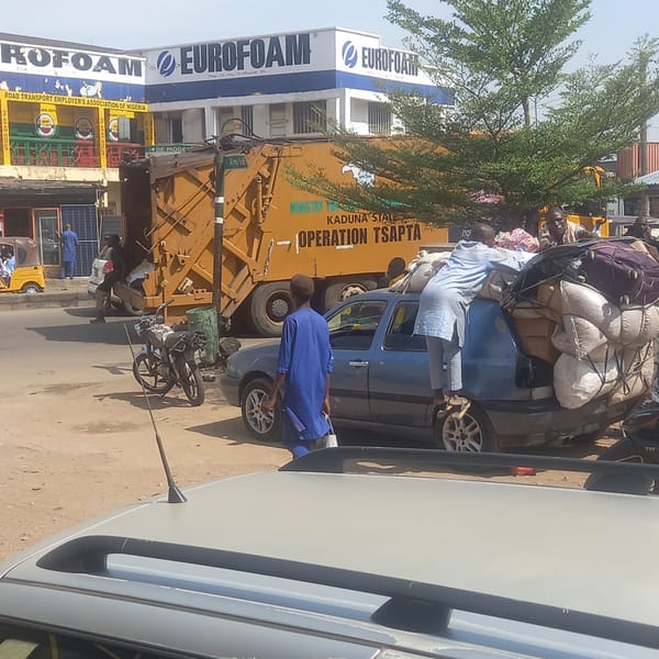 Nigerian street commerce scenes captured during morning hours
