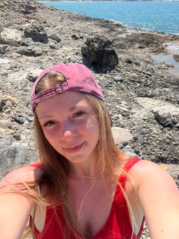 Rocky beach day near Alanya Castle on a clear June morning