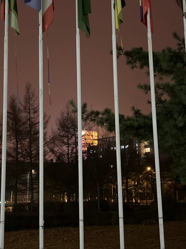 Nighttime scenes documented across Changchun institutional district
