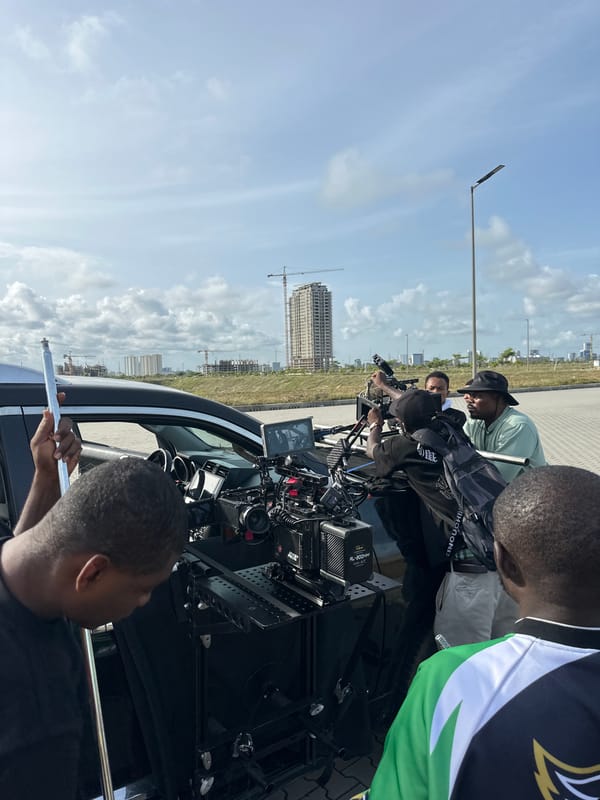 Film crew spotted with camera-equipped vehicle in Lagos