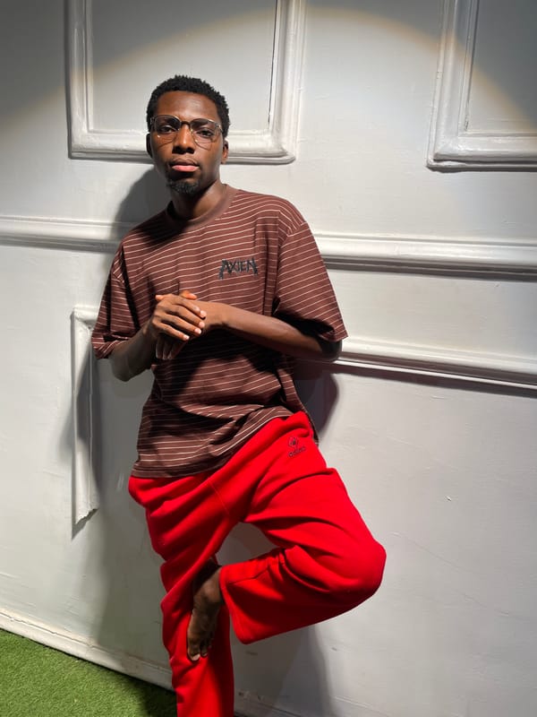 Young man holds informal photo shoot in Nigeria