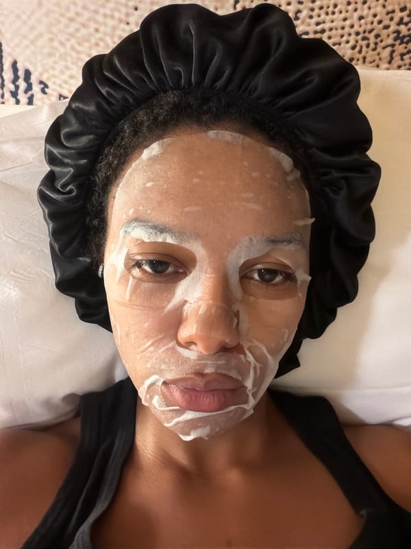 Evening skincare routine documented in Bremen apartment