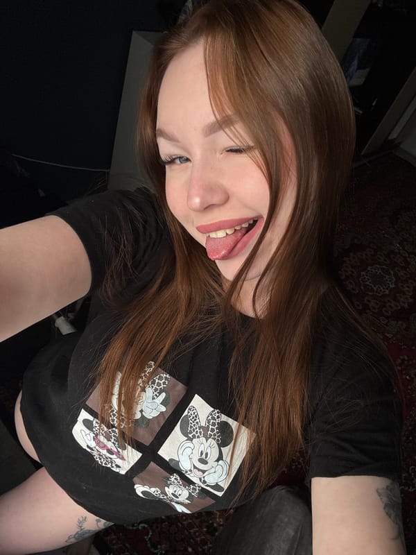 Playful selfie series in a Mickey Mouse tee, Irkutsk