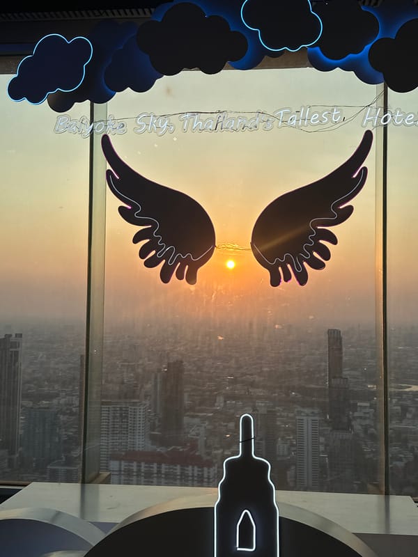 Sunset moments captured at Bangkok's tallest hotel observation deck