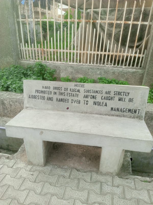 Resident documents neighborhood infrastructure in Abuja-Kubwa area