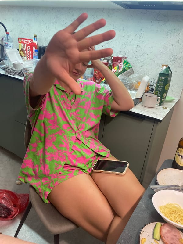 Late night kitchen gathering with takeout food in Novorossiysk