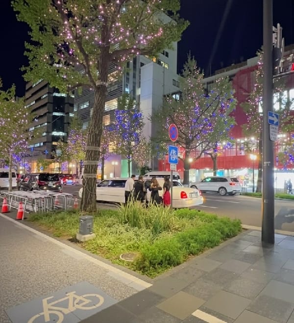 Evening street scenes captured at Osaka's Shinsaibashi shopping district