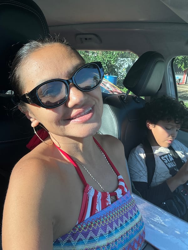 Woman in swimwear photographed in car in Ratsada, Thailand