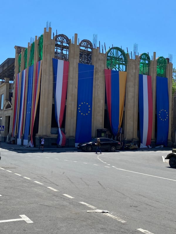 Morning documentation of public spaces and monuments in Gyumri, Armenia