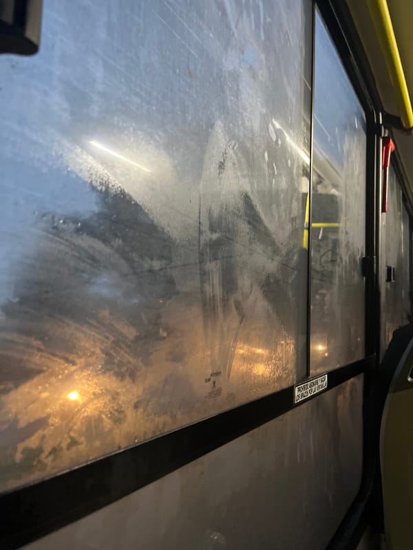 Public transport interior documented in Cordoba, Argentina