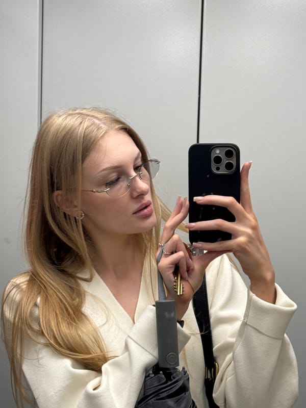 Elevator selfie with keys and phone, Perm, Russia