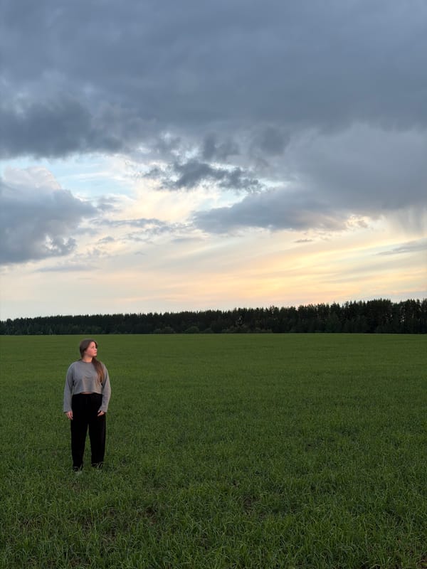 Sunset moments captured in fields near Фоки, Russia