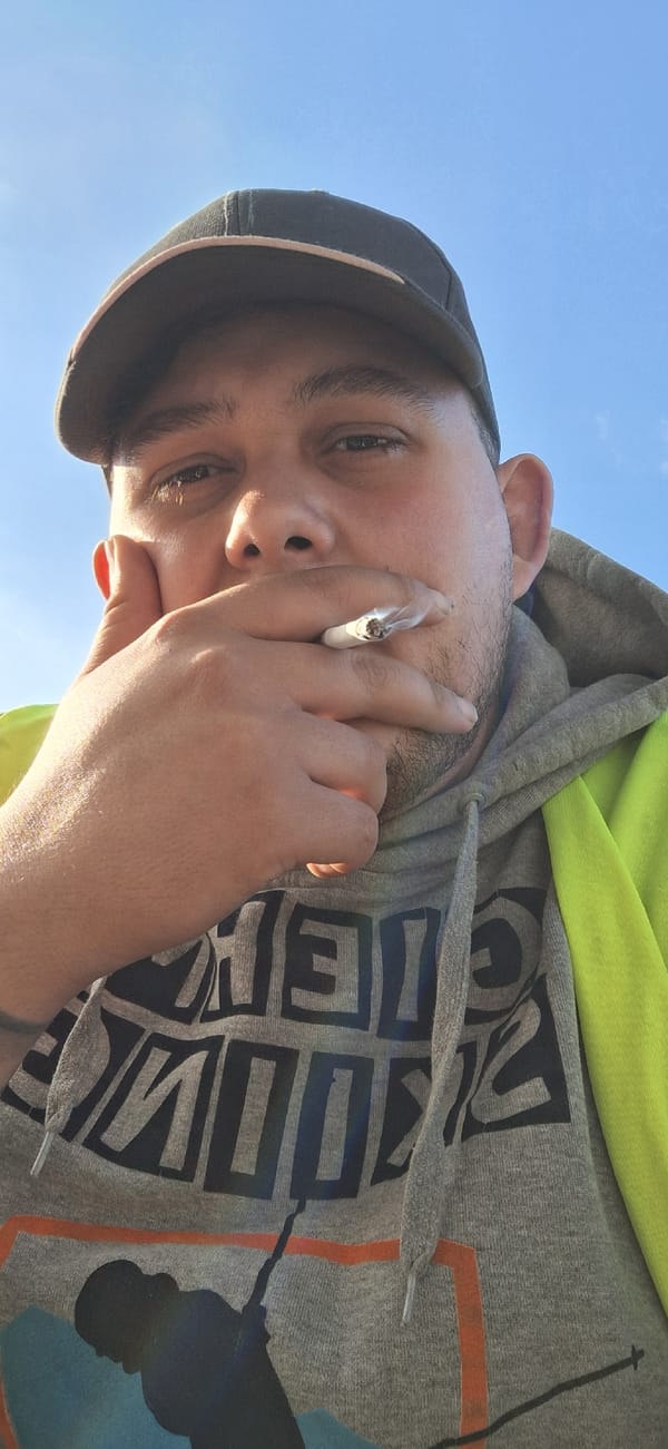 Casual moments captured in Varna: smoking break, warehouse interior
