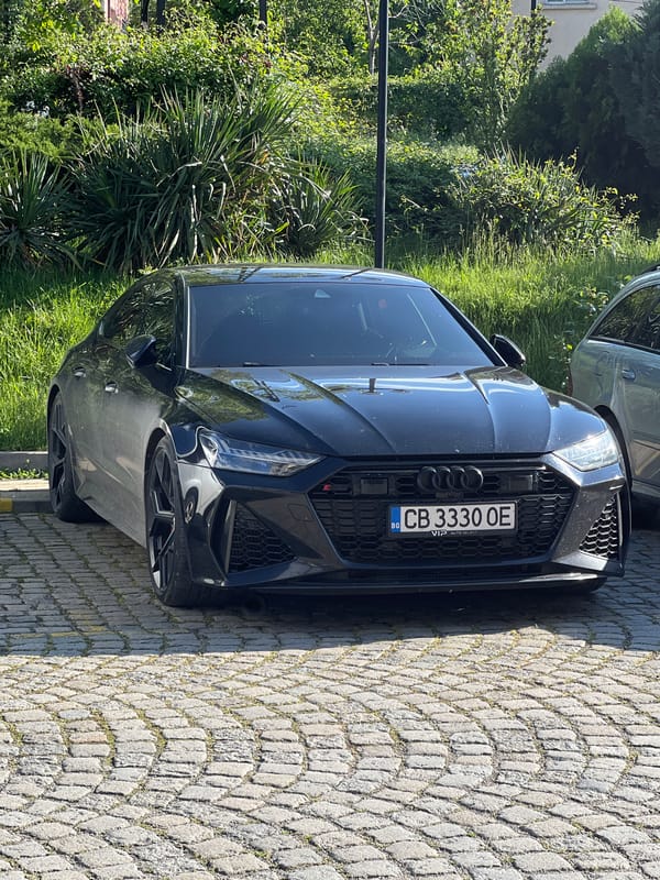 Sofia street scenes: luxury cars, broadcasting activity captured Saturday afternoon
