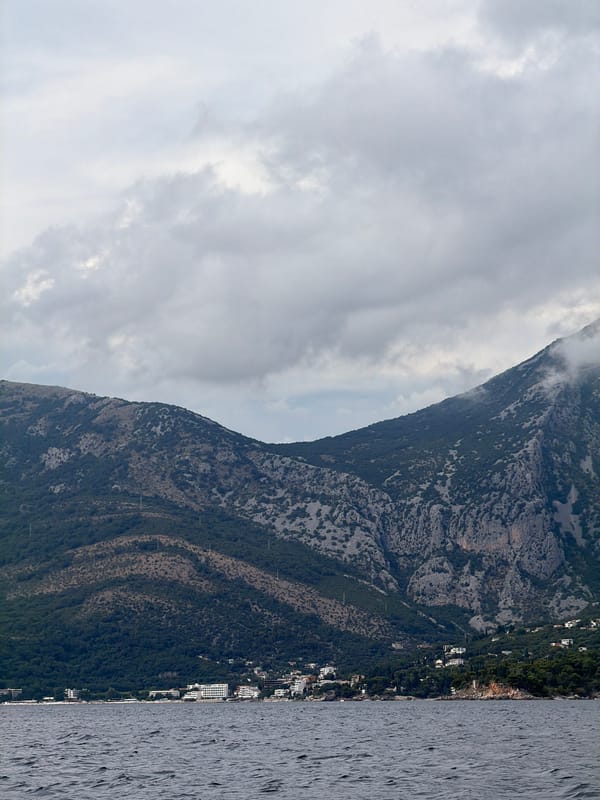 Sailing the Adriatic along Montenegro's Bar coastline