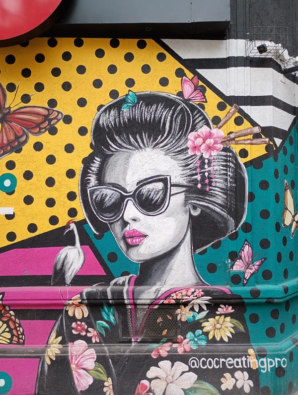 Pop art mural of woman spotted on Buenos Aires wall