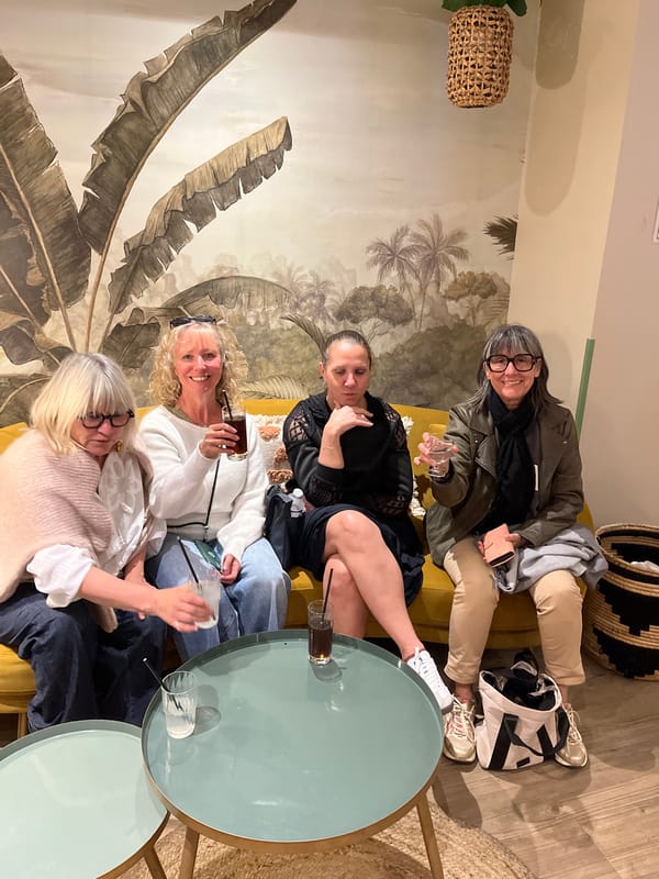 Woman takes mirror selfie in Grimaud, France