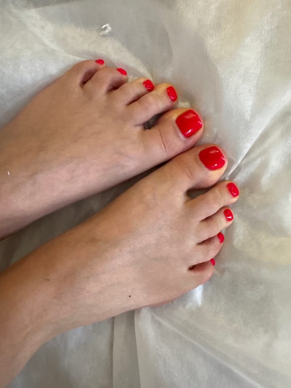 Pedicure session documented in Saint Petersburg salon