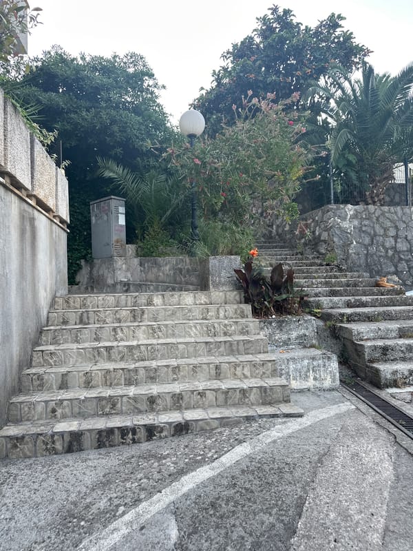 Daily life documented in Budva Montenegro residential area