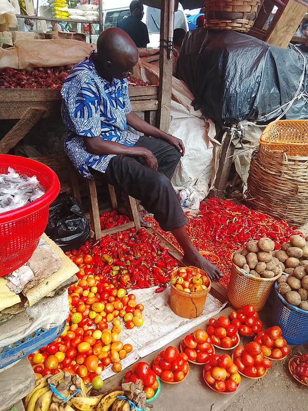 Morning market activity at a busy Akwanga trading hub