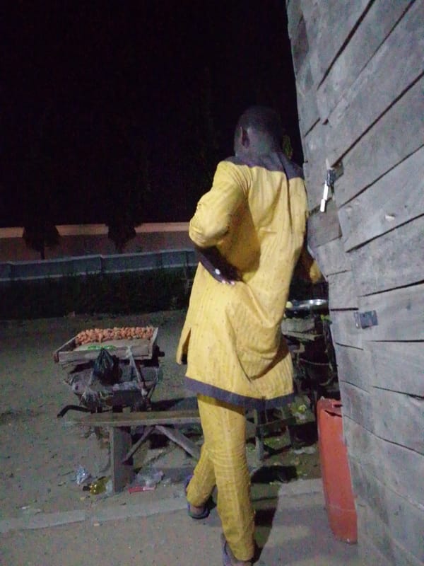 Nighttime street life captured in Ajaokuta, Nigeria
