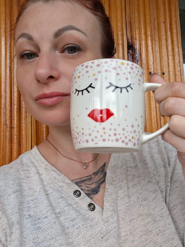 Morning skincare and hot chocolate at home in Belarus