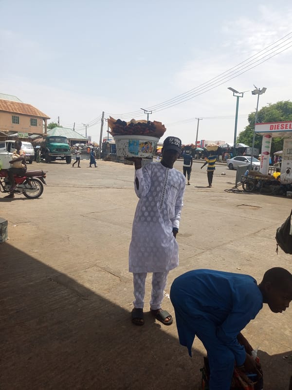 Daily life scenes captured around Gombe petrol station