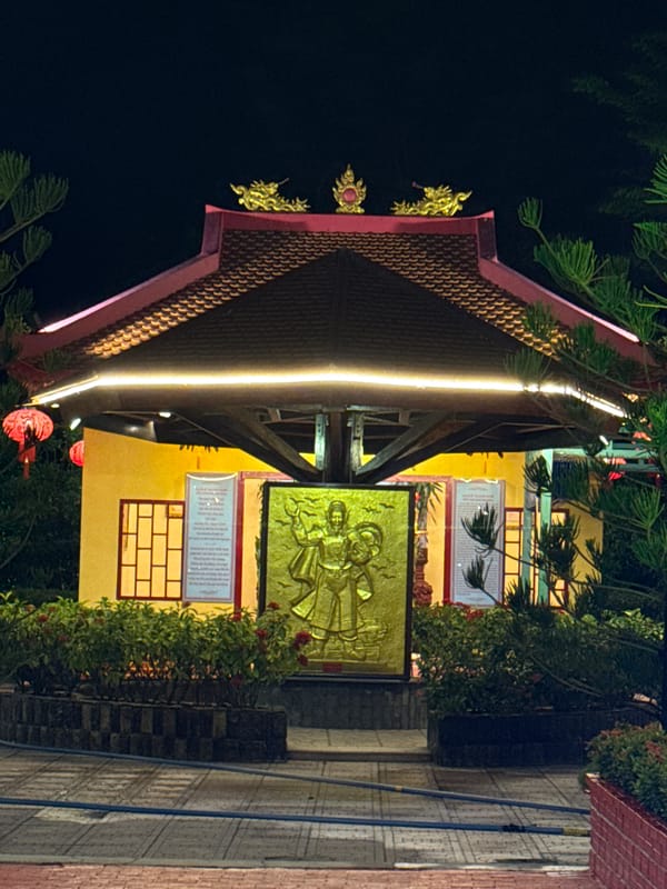 Nighttime illumination documented across Nha Trang Ward, Vietnam