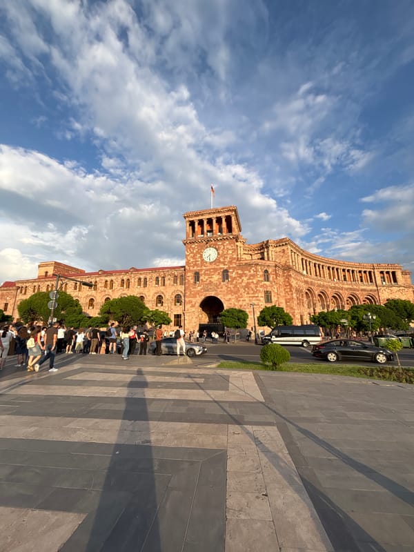 Afternoon street life documented around Yerevan's Republic Square