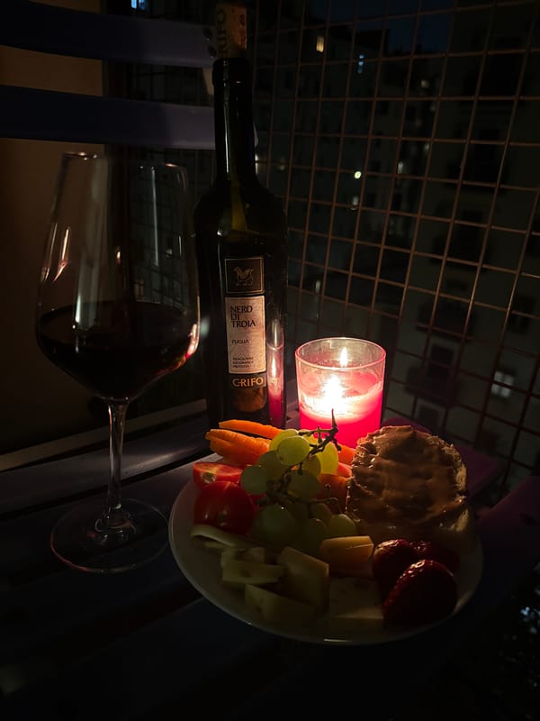 Evening wine gathering with appetizers observed in Milan
