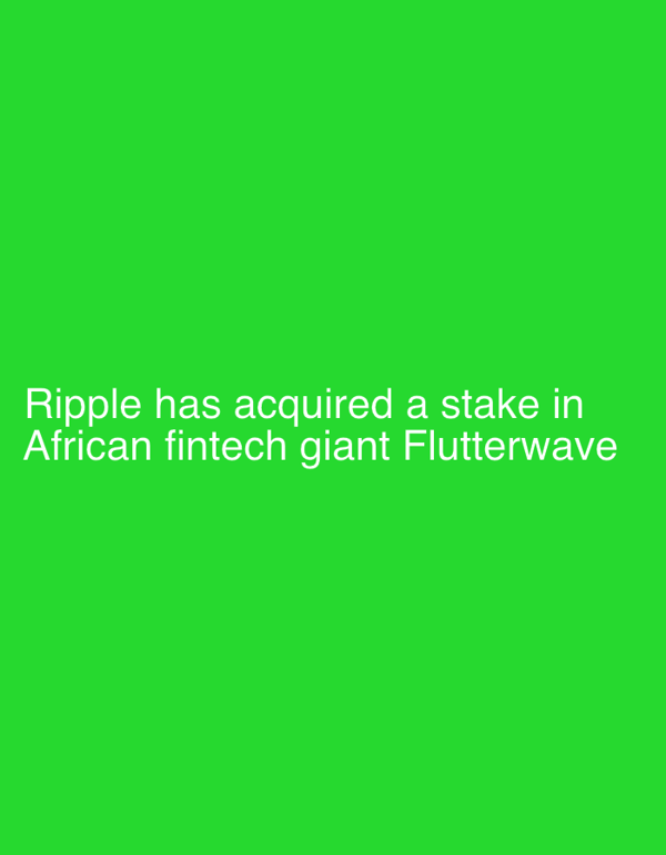 Ripple-Flutterwave deal and ATTN market cap update surface together